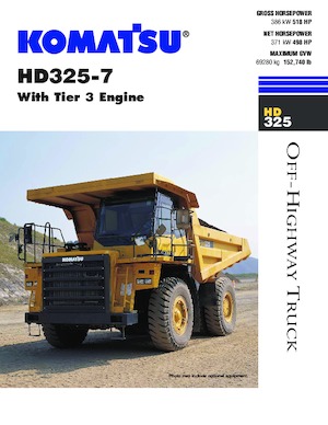 Kruti kiperi kamioni Komatsu HD325-7