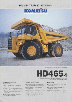 Kruti kiperi kamioni Komatsu HD465-5