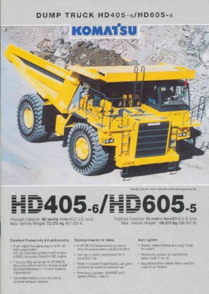 Kruti kiperi kamioni Komatsu HD405-6