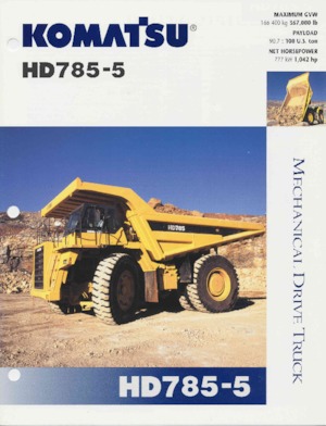 Kruti kiperi kamioni Komatsu HD785-5