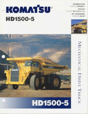Kruti kiperi kamioni Komatsu HD1500-5