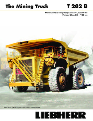 Kruti kiperi kamioni Liebherr T282B