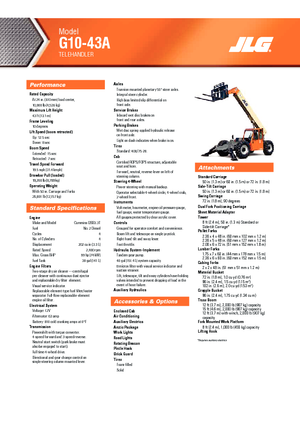 Teleskopski utovarivači JLG G 10-43 A