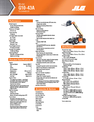 Teleskopski utovarivači JLG G 10-43 A