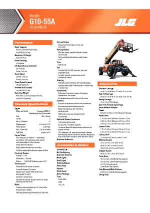 Teleskopski utovarivači JLG G 10-55 A