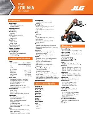 Teleskopski utovarivači JLG G 10-55 A