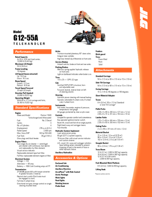 Teleskopski utovarivači JLG G 12-55 A