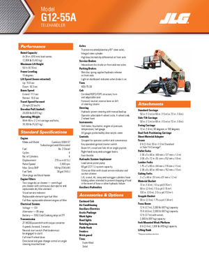 Teleskopski utovarivači JLG G 12-55 A