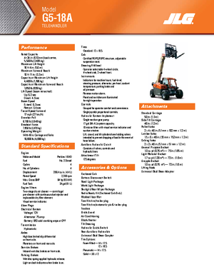 Teleskopski utovarivači JLG G 5-18 A