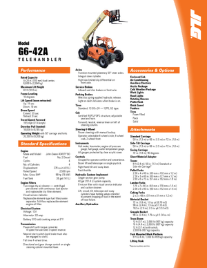 Teleskopski utovarivači JLG G 6-42 A