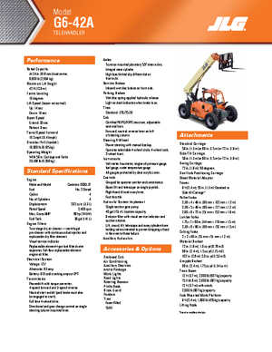 Teleskopski utovarivači JLG G 6-42 A