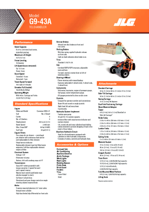 Teleskopski utovarivači JLG G 9-43 A