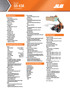 Teleskopski utovarivači JLG G 9-43 A