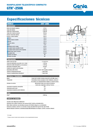 Teleskopski utovarivači Genie GTH-2506
