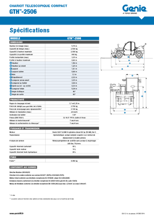 Teleskopski utovarivači Genie GTH-2506
