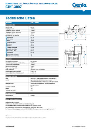 Teleskopski utovarivači Genie GTH-3007