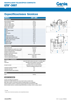 Teleskopski utovarivači Genie GTH-3007