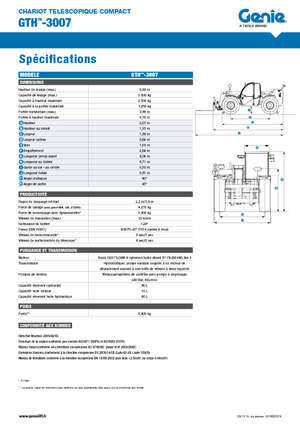 Teleskopski utovarivači Genie GTH-3007