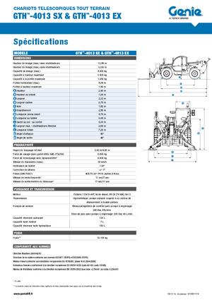 Teleskopski utovarivači Genie GTH-4013 EX