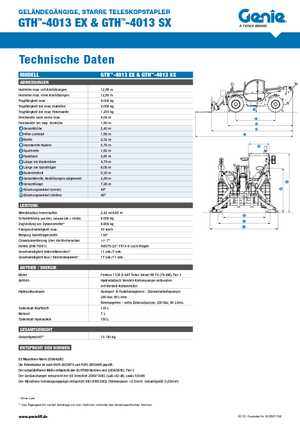 Teleskopski utovarivači Genie GTH-4013 EX