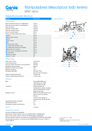 Teleskopski utovarivači Genie GTH4014