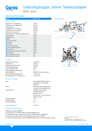 Teleskopski utovarivači Genie GTH4014