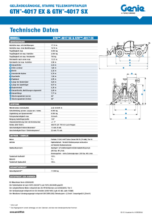 Teleskopski utovarivači Genie GTH-4017 EX