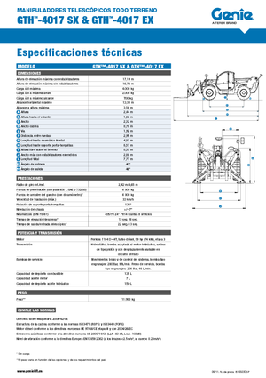 Teleskopski utovarivači Genie GTH-4017 EX