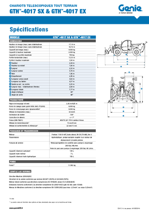 Teleskopski utovarivači Genie GTH-4017 EX
