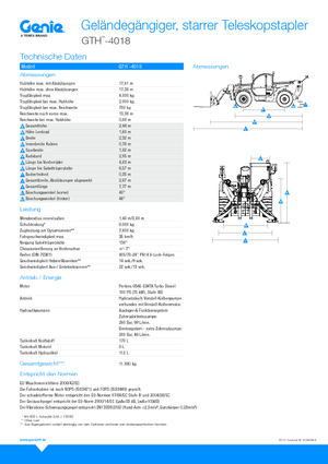 Teleskopski utovarivači Genie GTH4018
