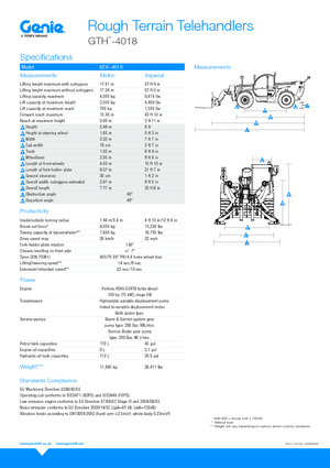 Teleskopski utovarivači Genie GTH4018