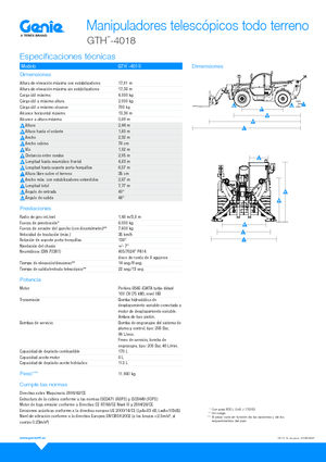 Teleskopski utovarivači Genie GTH4018