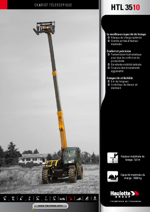 Teleskopski utovarivači Haulotte HTL3510