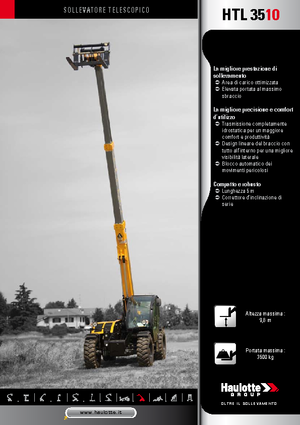 Teleskopski utovarivači Haulotte HTL3510