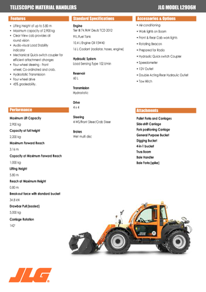 Teleskopski utovarivači JLG L 2906 H