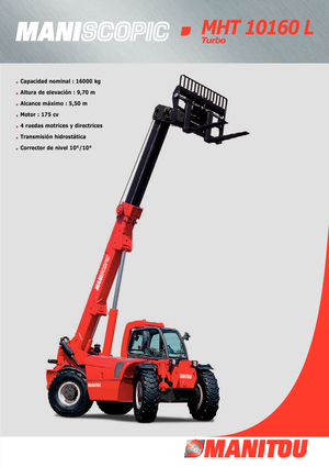 Teleskopski utovarivači Manitou MHT 10160 L Turbo