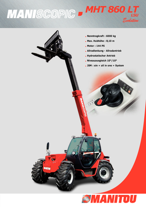 Teleskopski utovarivači Manitou MHT 860 LT LSU
