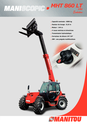 Teleskopski utovarivači Manitou MHT 860 LT LSU