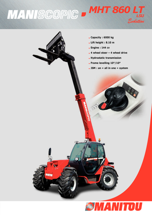 Teleskopski utovarivači Manitou MHT 860 LT LSU