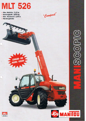 Teleskopski utovarivači Manitou MLT 526 Compact