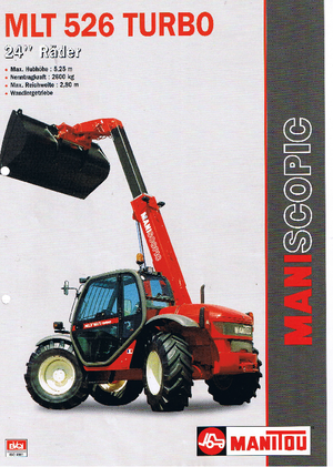 Teleskopski utovarivači Manitou MLT 526 T 24