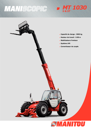 Teleskopski utovarivači Manitou MT 1030 S Evolution
