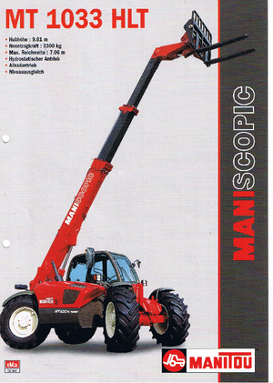 Teleskopski utovarivači Manitou MT 1033 HLT