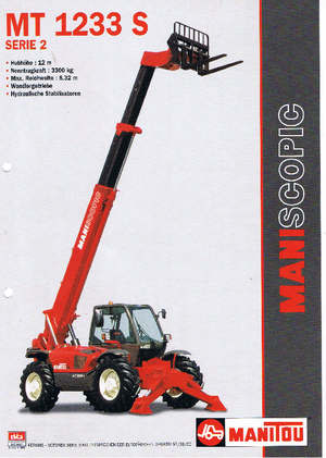 Teleskopski utovarivači Manitou MT 1233 S