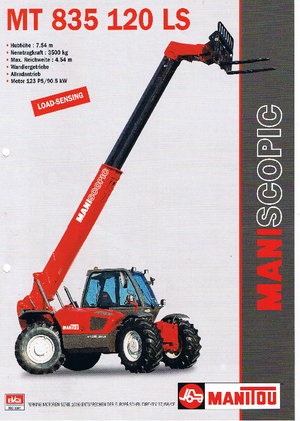 Teleskopski utovarivači Manitou MT 835 T 120 LS