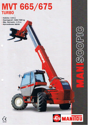 Teleskopski utovarivači Manitou MVT 665 T