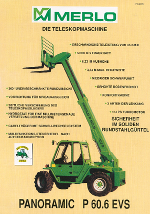Teleskopski utovarivači Merlo P 60.6 EVS