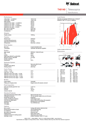 Teleskopski utovarivači Bobcat T 40140
