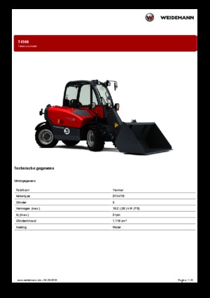 Teleskopski utovarivači Weidemann T4108