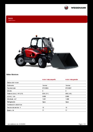 Teleskopski utovarivači Weidemann T4512